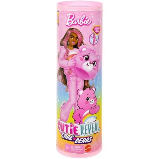 Barbie Cutie Reveal lelle un aksesuāri, Rūpju lāču sērija, modes lelle ar Uzmundrinošā lāča kostīmu, JCN95 Barbie Cutie Reveal lelle un aksesuāri, Rūpju lāču sērija, modes lelle ar Uzmundrinošā lāča kostīmu, JCN95