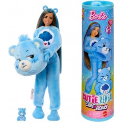 Barbie Cutie Reveal Care Bears sērijas lelle un aksesuāru komplekts ar Grumpy Bear kostīmu, JCN96