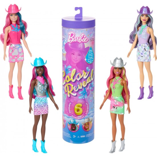 Barbie Color Reveal disko zvaigznes sērijas lelles ar 6 pársteigumiem, JCP01 Barbie Color Reveal disko zvaigznes sērijas lelles ar 6 pársteigumiem, JCP01