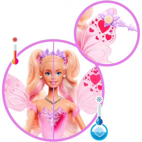 Barbie lrāsu mainoša lelle ar rotaļu zizli un modes aksesuāriem, JCP76 Barbie lrāsu mainoša lelle ar rotaļu zizli un modes aksesuāriem, JCP76