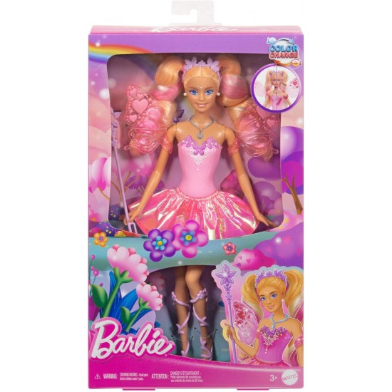 Barbie lrāsu mainoša lelle ar rotaļu zizli un modes aksesuāriem, JCP76 Barbie lrāsu mainoša lelle ar rotaļu zizli un modes aksesuāriem, JCP76