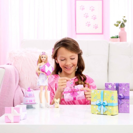 BARBIE Party Unboxed Reveal lelle ar gaišiem matiem, JFG70 BARBIE Party Unboxed Reveal lelle ar gaišiem matiem, JFG70