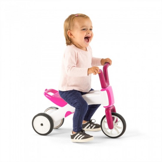 CHILLAFISH BUNZII BALANCE BIKE - TRANSFORMER FOR THE LITTLE ONES 2-IN-1, 1 TO 3 YEARS, GREEN CPBN02LIM