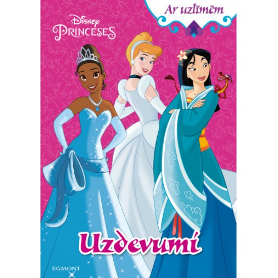 Princeses. Uzdevumi. Ar uzlīmēm. Disney