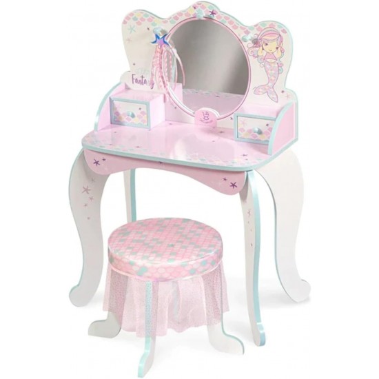 DeCuevas koka spoguļgaldiņš Ocean Fantasy