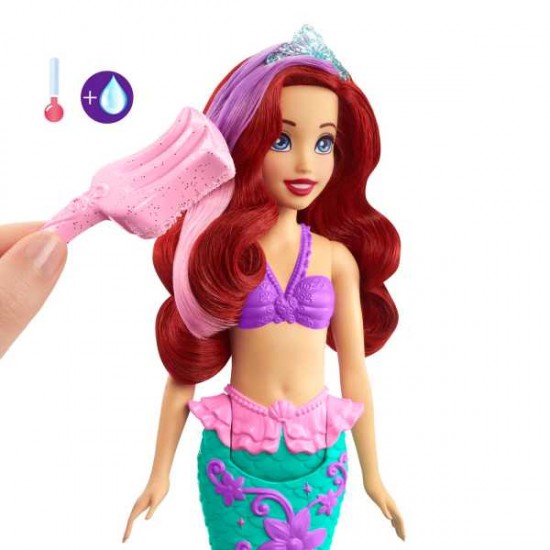 Disney Princess Toys, Ariel Mermaid Doll, Color Splash HLW00