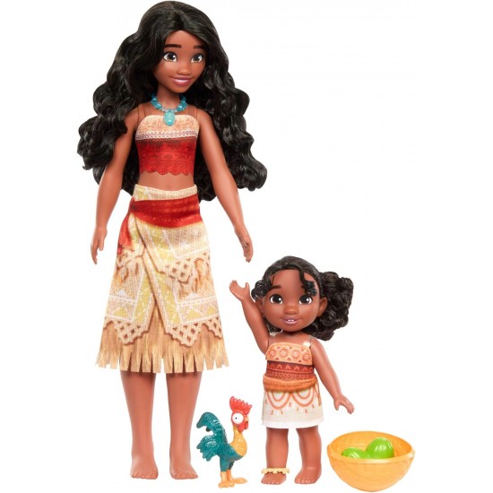 Mattel Disney Moana 2 Moana and Simea Sister Doll Set, JBT 41