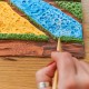 Creative set Modelling clay - 3D painting Flower beds in Holland (30*40 cm)