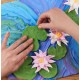 Creative set Modelling clay - 3D painting Water lillies  (30*40 cm)