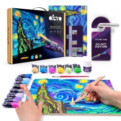 Creative set Modelling clay - 3D painting Starry night (30*40 cm)