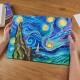 Creative set Modelling clay - 3D painting Starry night (30*40 cm)