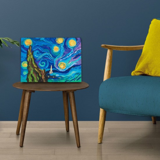 Creative set Modelling clay - 3D painting Starry night (30*40 cm)