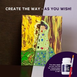 Creative set Modelling clay - 3D painting The Kiss (30*40 cm)