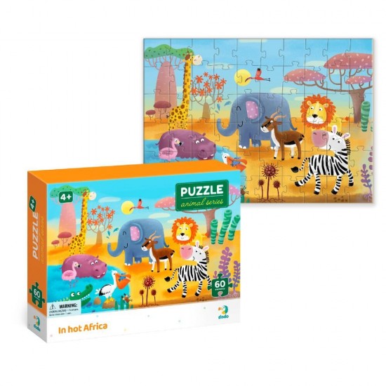 Attīstošā puzle Puzle Karstajā Āfrikā 60 gab., 300376 Attīstošā puzle Puzle Karstajā Āfrikā 60 gab., 300376