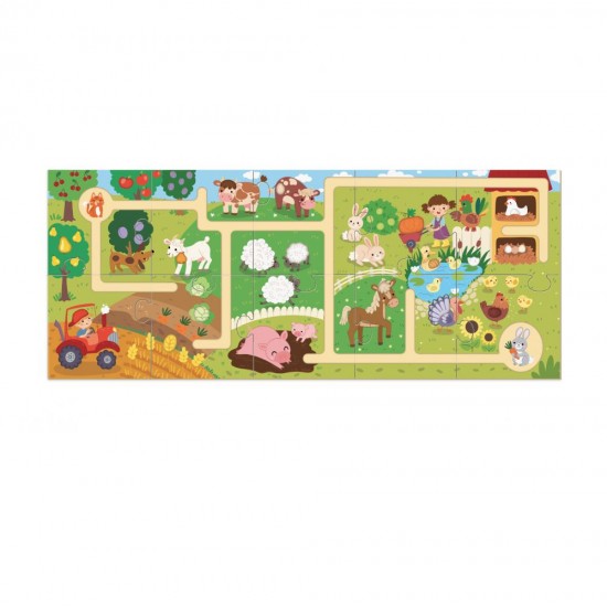 Baby toys Puzzle labyrinth "My farm trip", 300586 Baby toys Puzzle labyrinth "My farm trip", 300586