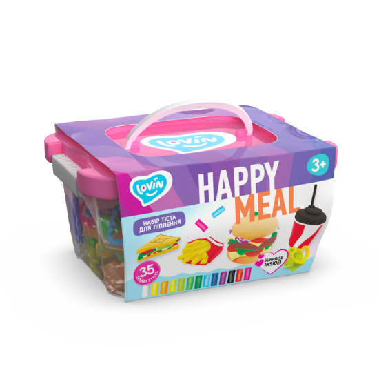 Radošais komplekts Lovin’do Modelēšanas mīkla Play Dough Happy Meal_1