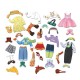 Attīstošā magnētiskā puzle Magnētiskā spēle Dress-up Fashion Girl, 200243 Attīstošā magnētiskā puzle Magnētiskā spēle Dress-up Fashion Girl, 200243