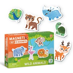 Educational magnetic puzzles Wild Animals, 200259