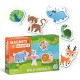 Educational magnetic puzzles Wild Animals, 200259