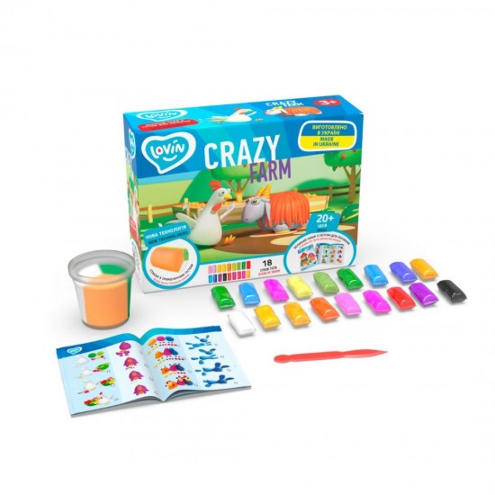 Creative set Play dough set - Crazy Farm, ETC41189 Creative set Play dough set - Crazy Farm, ETC41189
