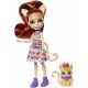 ENCHANTIMALS Tarla orange cat and doll Kudler, HHB91