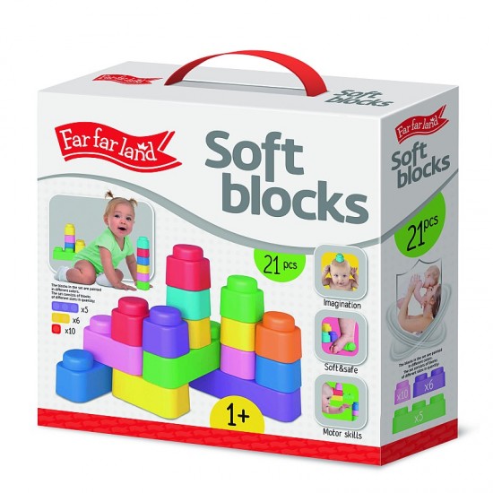 Silikona mīksto kluču komplekts (21 elements) F-04167