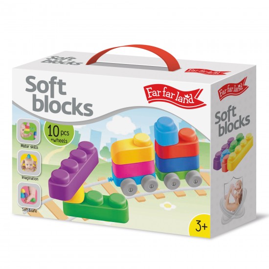 Silicone soft block set (10elements + 7wheels) F-04031