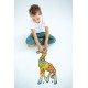 Wooden puzzle. GIRAFFE. 62 pcs