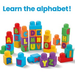 MEGA BLOKS FIRST BUILDERS Alphabet Block Bag, HRR60