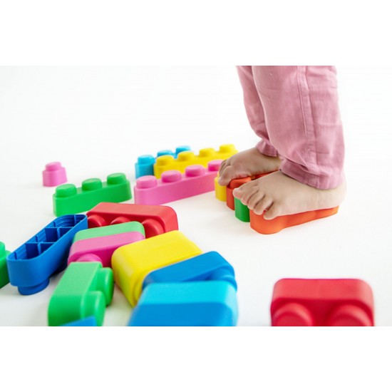 Antibakteriālo mīksto rotaļu kluču komplekts bērniem,GT3104, 21gb.