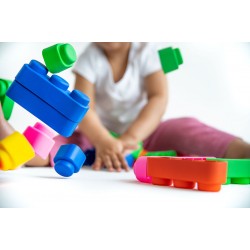 Antibakteriālo mīksto rotaļu kluču komplekts bērniem,Gt3107, 71gb.