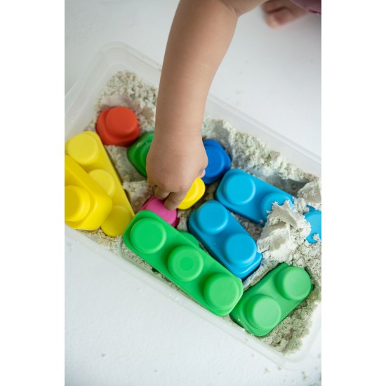 Antibakteriālo mīksto rotaļu kluču komplekts bērniem,GT3104, 21gb.