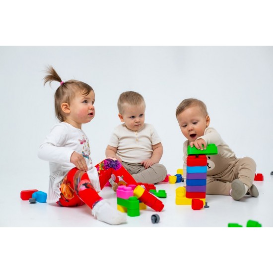 Antibakteriālie mīkstie rotaļu kluči bērniem,GT3108, 10gb.