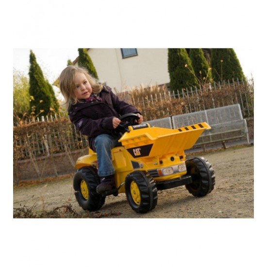 Tractor with pedals ROLLY TOYS RollyKid Dumper CAT 024179