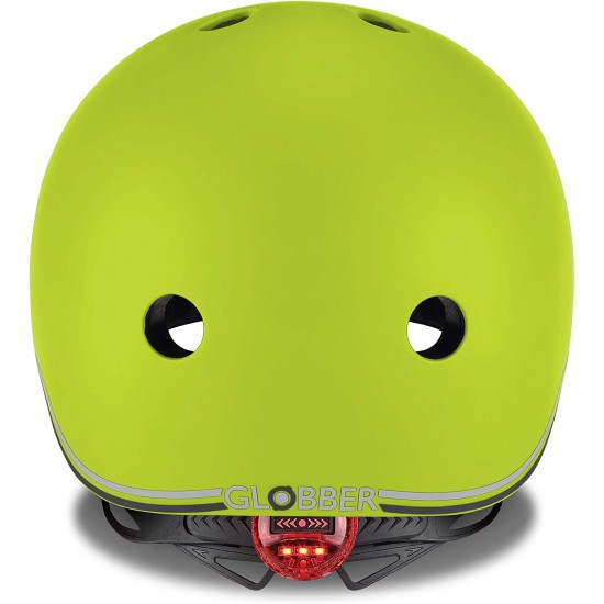 GLOBBER helmet Go Up Lights, XS/S ( 48-53CM ), lime, 505-106