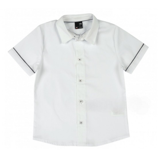 GT Boy white shirt with short sleevs GT-9274