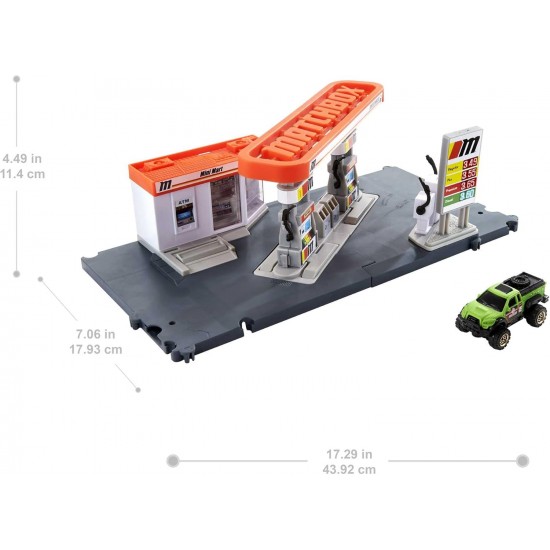 Matchbox ACTION DRIVERS™ MATCHBOX FUEL STATION™ Playset, GVY82 Matchbox ACTION DRIVERS™ MATCHBOX FUEL STATION™ Playset, GVY82