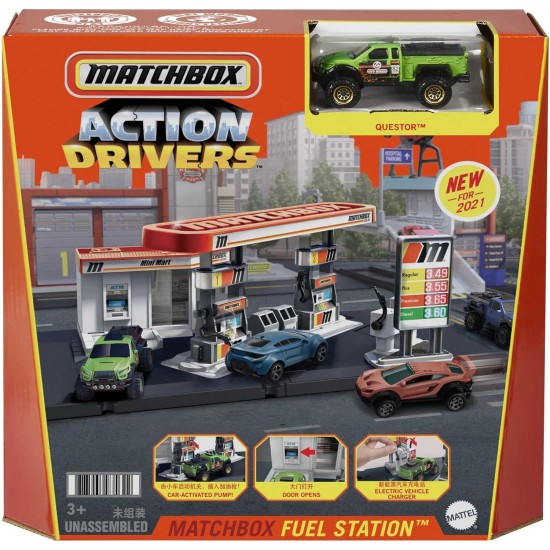 Matchbox ACTION DRIVERS™ MATCHBOX FUEL STATION™ Playset, GVY82 Matchbox ACTION DRIVERS™ MATCHBOX FUEL STATION™ Playset, GVY82
