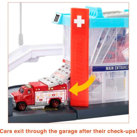 Matchbox Action Drivers Helicopter Rescue Playset, GVY82A Matchbox Action Drivers Helicopter Rescue Playset, GVY82A
