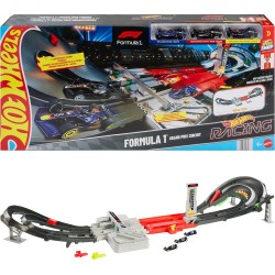 HOT WHEELS Formula 1 Grand Prix trases komplekts ar 3 mašīnām,  JDY16