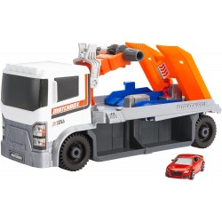 Matchbox Toy Car & Playset, Action Drivers Tow & Repair Truck with Toy Audi TT RS Coupe, Working Crane & Diagnostic Machine, HRY43