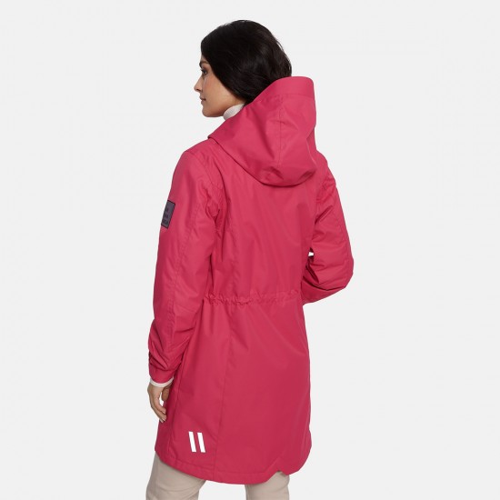 HUPPA vienkrāsaina pavasara sieviešu vējjaka -parka Janelle 1, fuksija ,(40g)  (XS-3XL)