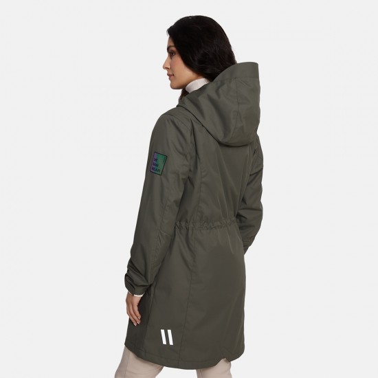 HUPPA plain spring women's windbreaker - parka Janelle 1 (40g) (XS-3XL) khaki