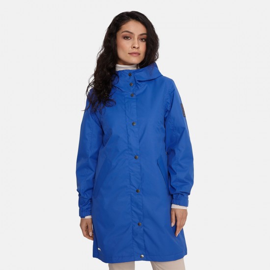 HUPPA plain spring women's windbreaker - parka Janelle 1, blue, (40g) (XS-3XL)