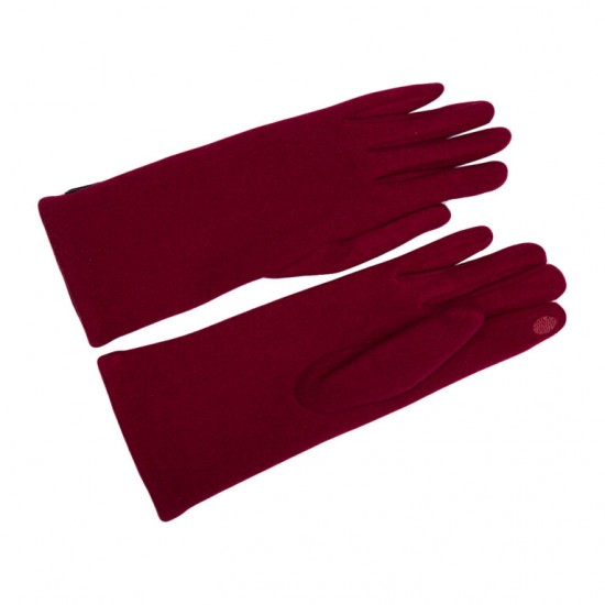 NYLA Women's Burgundy Gloves