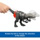 Jurassic World Rebirth gigantiskais Thrashers dinozaura figūra, Chilantalsaurus lielo sugu rotaļlieta, 2 trakojoši uzbrukumi, digitālā spēle, JGB95 Jurassic World Rebirth gigantiskais Thrashers dinozaura figūra, Chilantalsaurus lielo sugu rotaļlieta, 2 trakojoši uzbrukumi, digitālā spēle, JGB95