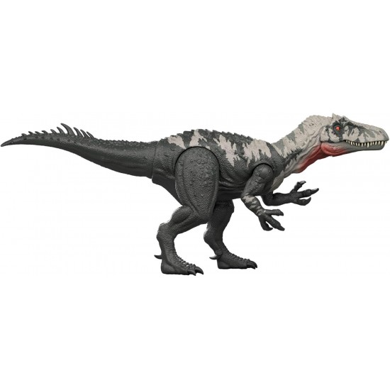 Jurassic World Rebirth gigantiskais Thrashers dinozaura figūra, Chilantalsaurus lielo sugu rotaļlieta, 2 trakojoši uzbrukumi, digitālā spēle, JGB95 Jurassic World Rebirth gigantiskais Thrashers dinozaura figūra, Chilantalsaurus lielo sugu rotaļlieta, 2 trakojoši uzbrukumi, digitālā spēle, JGB95