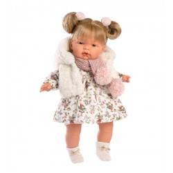 Doll Joelle 38 cm, crying, talking, with pacifier, soft body LL38352, Llorens