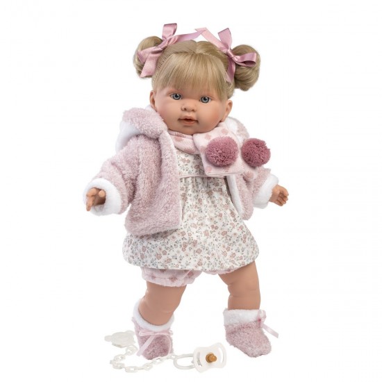 Doll Aleksandra 42 cm, cries, talks, with lure, soft body, Lloren Spain LL42280