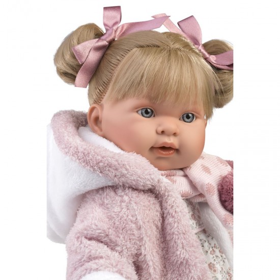 Doll Aleksandra 42 cm, cries, talks, with lure, soft body, Lloren Spain LL42280